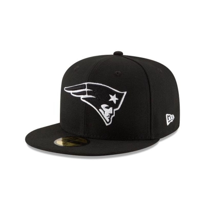 New England Patriots Gorra | New Era NFL 59fifty Fitted Cap Mexico - Negros